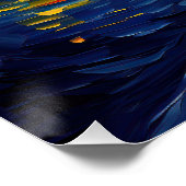 Die Sternennacht - Malteser Hund 001 - Qian wan Go Poster (Ecke)