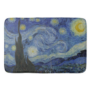 Die Sternennacht, Ölmalerei, Vincent Van Gogh Badematte
