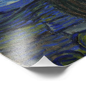 Die Sternennacht, Ölmalerei, Vincent Van Gogh Fotodruck (Ecke)