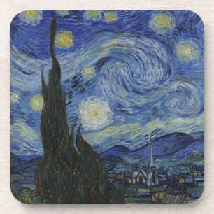 Die Sternennacht, Ölmalerei, Vincent Van Gogh Getränkeuntersetzer