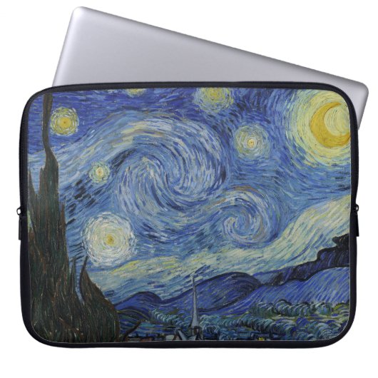 Die Sternennacht, Ölmalerei, Vincent Van Gogh Laptopschutzhülle (Vorderseite)