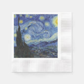 Die Sternennacht Serviette (Vorderseite)