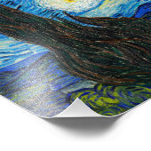 Die Sternennacht | Van Gogh | Fotodruck (Ecke)