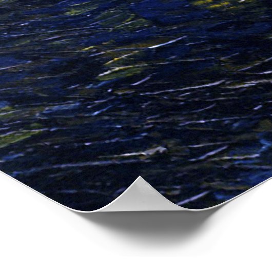 Die Sternennacht (van Gogh) Poster (Ecke)