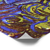 Die Sternennacht, Vincent van Gogh Poster (Ecke)