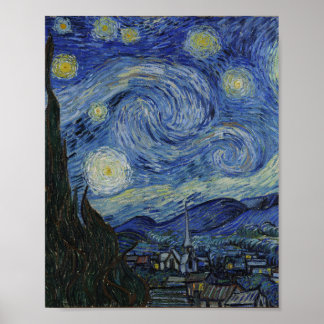 Die Sternennacht — Vincent van Gogh Poster