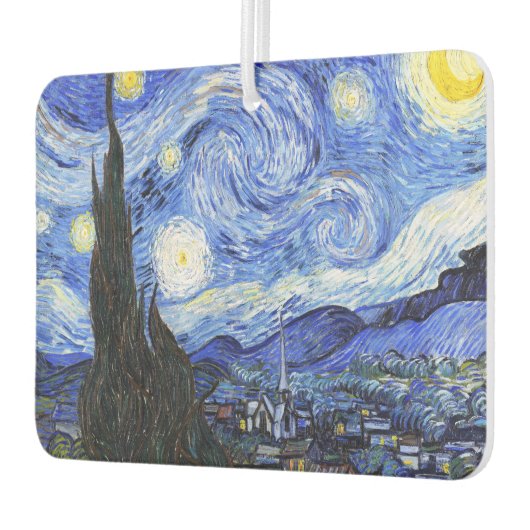 Die Sternennacht von Van Gogh Autolufterfrischer (Links)