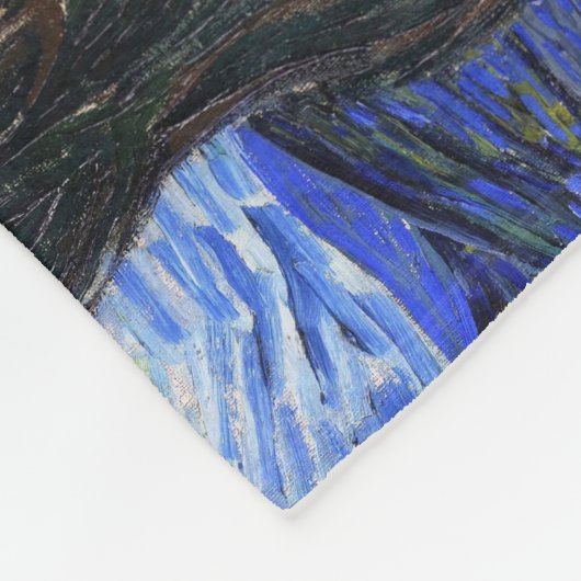 Die Sternennacht von Van Gogh Fleecedecke (Ecke)