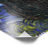 Die Sternennacht von Van Gogh Fotodruck (Ecke)