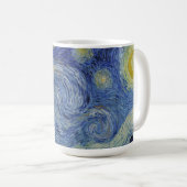 Die Sternennacht von Van Gogh Kaffeetasse (VorderseiteRechts)