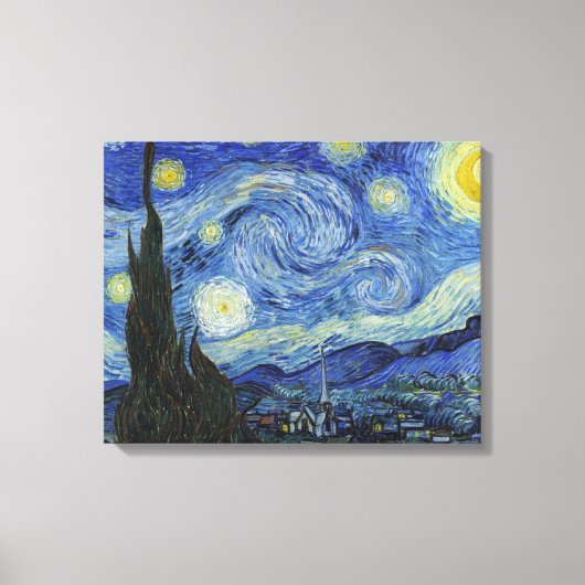 Die Sternennacht von Van Gogh Leinwanddruck (Vorderseite)