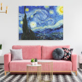 Die Sternennacht von Van Gogh Leinwanddruck (Insitu (Wohnzimmer))