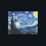 Die Sternennacht von Van Gogh Leinwanddruck<br><div class="desc">Die Sternennacht von Van Gogh. Besuchen Sie bitte meinen Laden für interessanteres Design und mehr Farbwahl => zazzle.com/iwheels*</div>