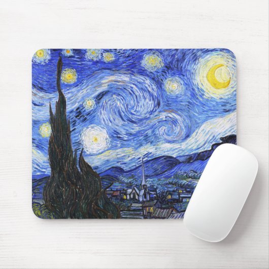Die Sternennacht von Van Gogh Mousepad (Mit Mouse)