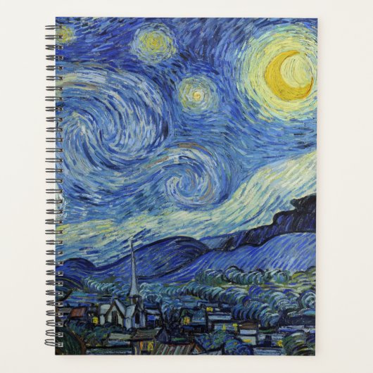 Die Sternennacht von Van Gogh Planer (Vorderseite)