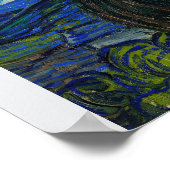 Die Sternennacht von Van Gogh Poster (Ecke)