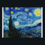 Die Sternennacht von Van Gogh Poster<br><div class="desc">Vincent van Gogh’s The Starry Night (1889) ist eines der bekanntesten Werke des Post-Impressionismus. In Saint-Rémy gemalt,  fängt es einen wirbelnden Nachthimmel voller Emotionen und Bewegung ein,  der im Gegensatz zum ruhigen Dorf unten steht. Die kühnen Farben und die ausdrucksstarken Pinselstriche machen es zu einem zeitlosen Meisterwerk.</div>