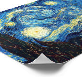 Die Sternennacht von Van Gogh Poster (Ecke)