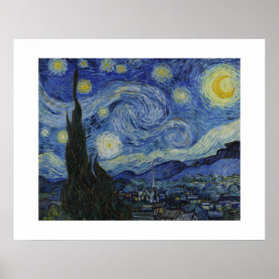 Die Sternennacht von Van Gogh Poster