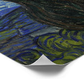 Die Sternennacht von Van Gogh Poster (Ecke)