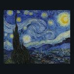 Die Sternennacht von Van Gogh Poster<br><div class="desc">The Starry Night Starry Night Night Night (Niederländisch: De sterrennacht) ist ein Gemälde des niederländischen Post-Impressionisten Vincent van Gogh. Es wurde im Juni 1889 bemalt und zeigt den Blick abends außerhalb seines Sanitärraums in Saint-Rémy-de-Provence (in Südfrankreich), obwohl es tagsüber aus dem Gedächtnis gemalt wurde. Seit 1941 befindet sich das Museum...</div>