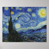 Die Sternennacht von Van Gogh Poster (Vorne)