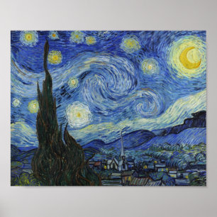 Die Sternennacht von Van Gogh Poster