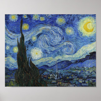 Die Sternennacht von Van Gogh Poster