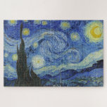 Die Sternennacht von Van Gogh Puzzle<br><div class="desc">Bitte besuchen Sie mein Geschäft für mehr interessantes Design und mehr Farbwahl. => zazzle.com/iwheels*</div>