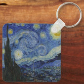 Die Sternennacht von Van Gogh Schlüsselanhänger (Rückseite)