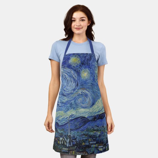 Die Sternennacht von Van Gogh Schürze (Getragen)