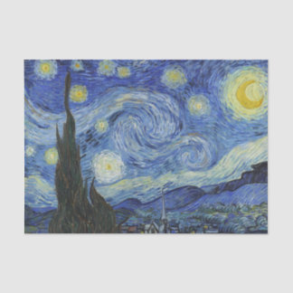 Die Sternennacht von Van Gogh Seidenpapier