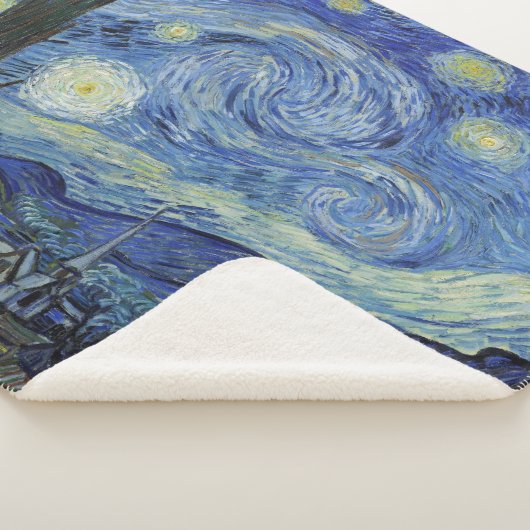 Die Sternennacht von Van Gogh Sherpadecke (3/4)