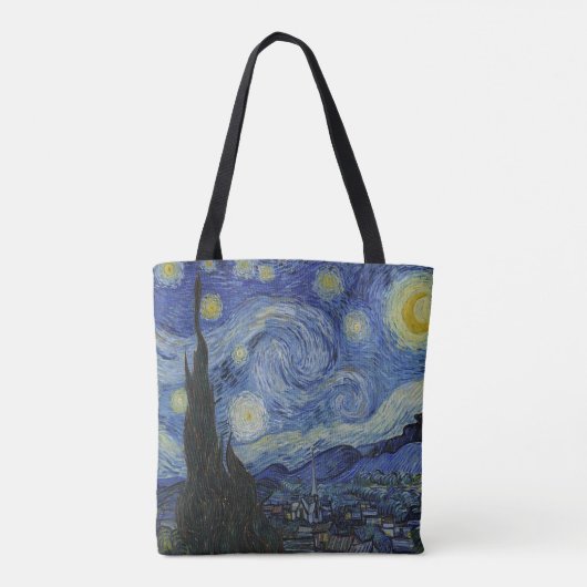 Die Sternennacht von Van Gogh Tasche (Rückseite)