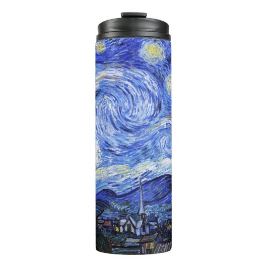 Die Sternennacht von Van Gogh Thermosbecher (Vorderseite)
