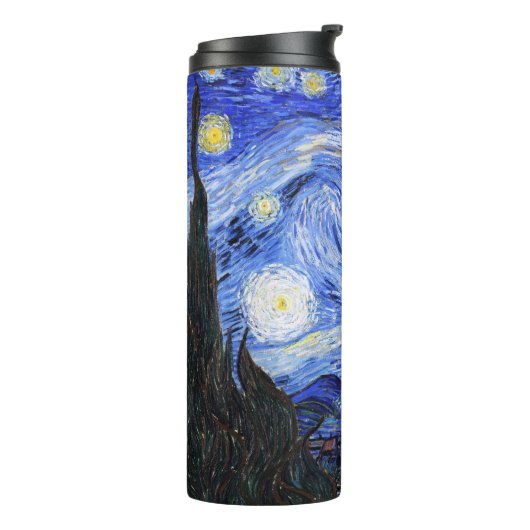 Die Sternennacht von Van Gogh Thermosbecher (Nach links gedreht)