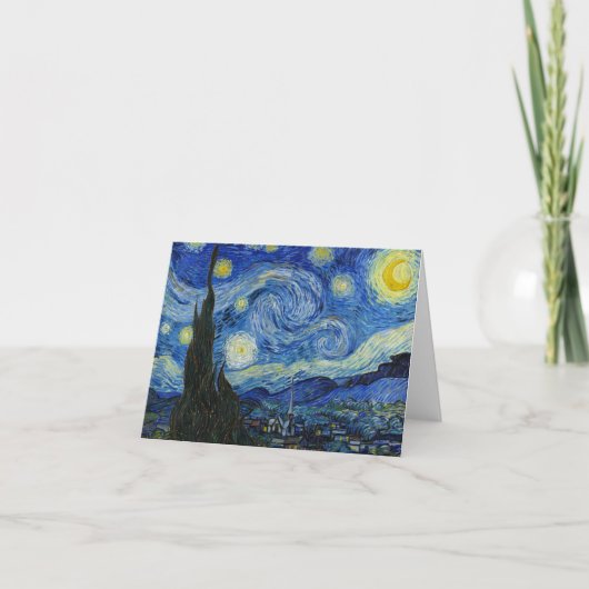 Die Sternennacht von Vincent van Gogh Dankeskarte (Vorderseite)