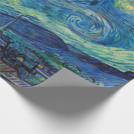 Die Sternennacht von Vincent van Gogh Decoupage Geschenkpapier (Ecke)