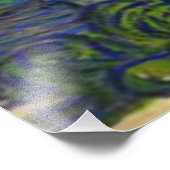 Die Sternennacht von Vincent van Gogh Fotodruck (Ecke)