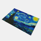 Die Sternennacht von Vincent Van Gogh  Fußmatte (Schrägansicht)