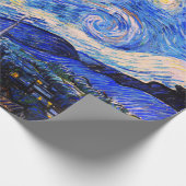 Die Sternennacht von Vincent Van Gogh Geschenkpapier (Ecke)