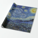 Die Sternennacht von Vincent Van Gogh Geschenkpapier<br><div class="desc">Vincent Van Gogh - eine Feier der Meister der Kunst</div>
