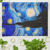 Die Sternennacht von Vincent Van Gogh Geschirrtuch (Gefaltet)