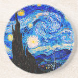 Die Sternennacht von Vincent Van Gogh Getränkeuntersetzer<br><div class="desc">Vincent Van Gogh The Starry Night. Das ist ein altes Meisterwerk des holländischen Meisters Vincent Van Gogh. Dieses schöne Landschaftsbild hat eine schöne,  lebendige,  gesättigte Farbe. Vincent Van Gogh war ein niederländischer Postimpressionist. Dieses Bild ist öffentlich</div>