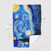 Die Sternennacht von Vincent Van Gogh Golfhandtuch (Insitu)