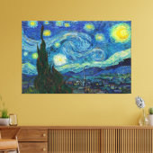 Die Sternennacht von Vincent van Gogh Leinwanddruck (Insitu (Wohnzimmer))