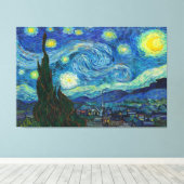 Die Sternennacht von Vincent van Gogh Leinwanddruck (Insitu (Holzboden))