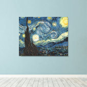 Die Sternennacht / von Vincent van Gogh / Leinwanddruck (Insitu (Holzboden))