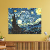 Die Sternennacht / von Vincent van Gogh / Leinwanddruck (Insitu (Wohnzimmer))