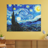 Die Sternennacht von Vincent Van Gogh Leinwanddruck (Insitu (Wohnzimmer))
